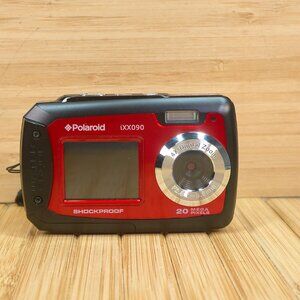Polaroid iXX090 20MP Dual Screen, Shock & Waterproof Digital Camera (Red)